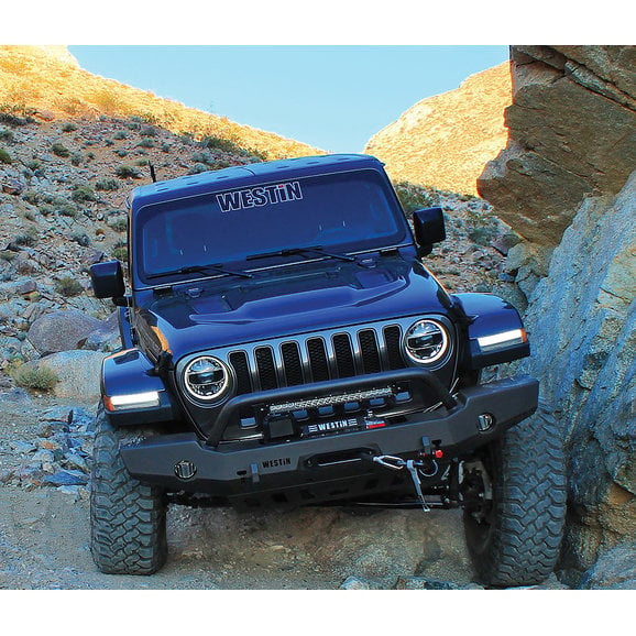 Load image into Gallery viewer, Westin WJ2 Front Full Width Bumper for 18-24 Jeep Wrangler JL &amp; Gladiator JT
