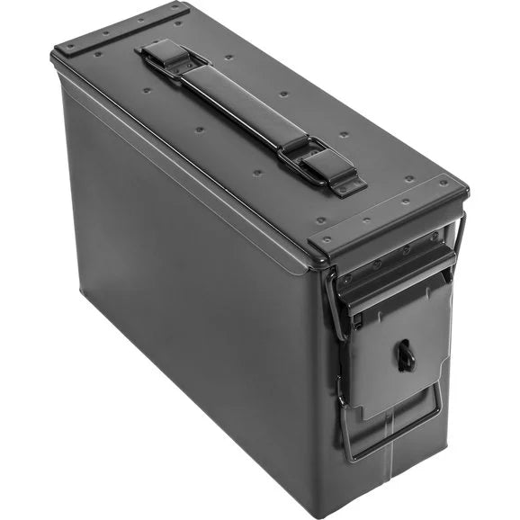 Load image into Gallery viewer, Quadratec 7.62mm Black Locking Ammo Storage Can
