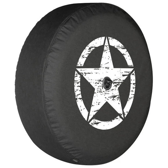 Boomerang Enterprises Distressed Star Logo Tire Cover for 18-20 Jeep Wrangler JL