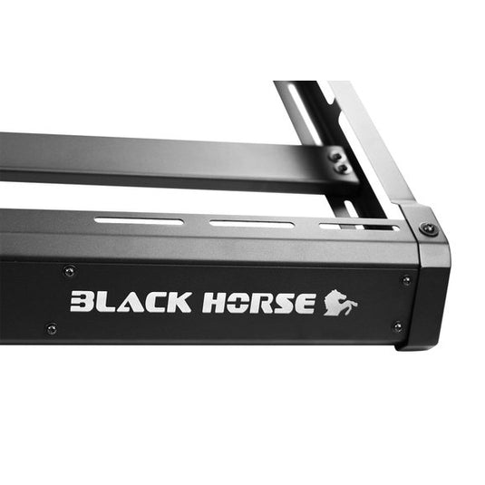 Black Horse Off Road Traveler Roof Rack with 40" LED Light Bar for 87-18 Jeep Wrangler YJ, TJ, & JK