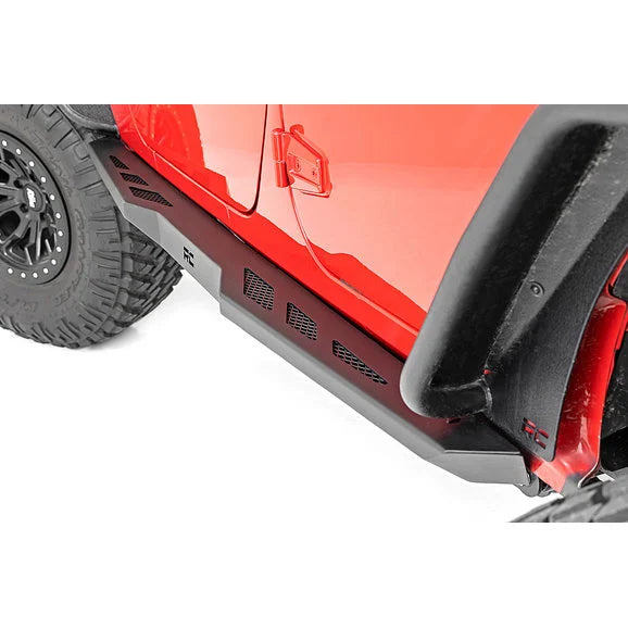 Load image into Gallery viewer, Rough Country 90800 Heavy Duty Rock Sliders for 07-18 Jeep Wrangler JK Unlimited 4-Door
