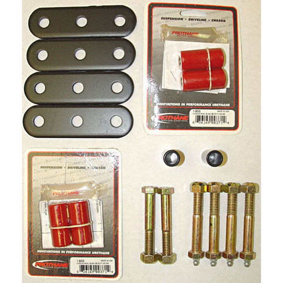 Rugged Ridge 18265.04 Grease Front and Rear Shackles in Red for 55-75 Jeep CJ