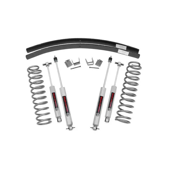 Rough Country 3in Add-a-Leaf Lift Kit for 84-01 Jeep Cherokee XJ