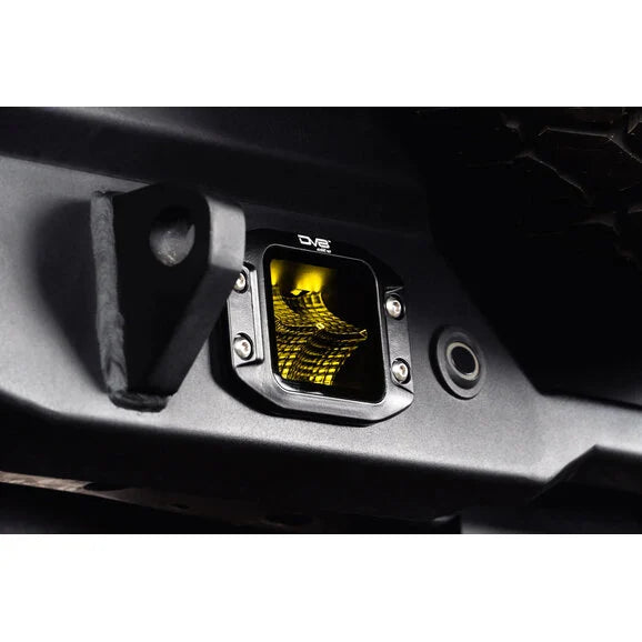 Load image into Gallery viewer, DV8 Offroad BE3FMW40W-A 3&quot; Elite Series Amber LED Flush Mount Pod Light- Flood Beam Pattern
