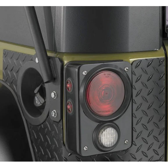 Load image into Gallery viewer, Warrior Products 2960 Steel Tail Lights for 07-18 Jeep Wrangler JK
