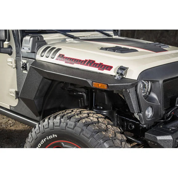 Load image into Gallery viewer, Rugged Ridge 11615.05 XHD Armor Fenders &amp; Liner Kit for 07-18 Jeep Wrangler JK 2 Door
