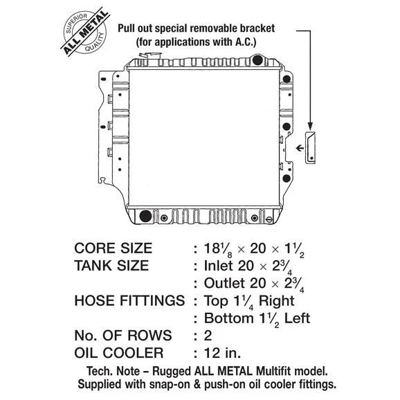 Load image into Gallery viewer, CSF 2576 Copper Brass OE Replacement Radiator for 87-02 Jeep Wrangler TJ and YJ
