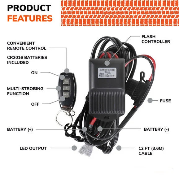 Load image into Gallery viewer, Sylvania LBARHRNSRMT1.BX Universal Remote 1 Output LED Wiring Harness
