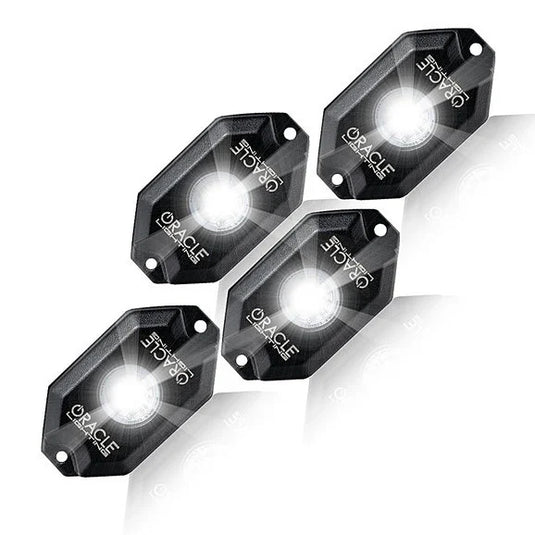 Oracle Lighting 5875-001 White Underbody Wheel Well LED Rock Light Kit- 4 Piece