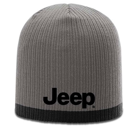 Load image into Gallery viewer, Jeep Merchandise Jeep Logo Knit Beanie Hats
