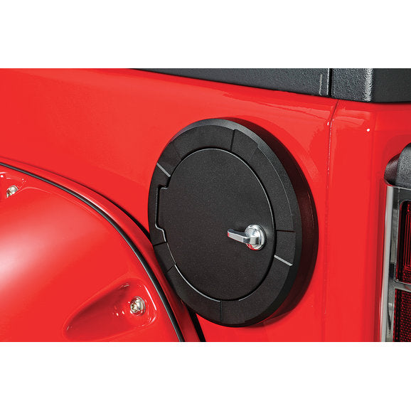 Load image into Gallery viewer, RealWheels Billet Fuel Door for 07-18 Jeep Wrangler JK
