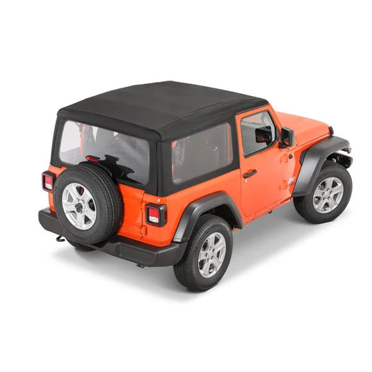 Mopar Black Twill Soft Top Kit for 18-24 Jeep Wrangler JL 2-Door