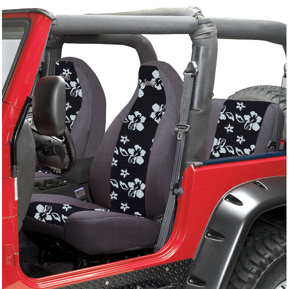 Load image into Gallery viewer, Coverking Front Seat Covers with Jeep Logo for 87-90 Jeep Wrangler YJ with High Back Bucket Seats
