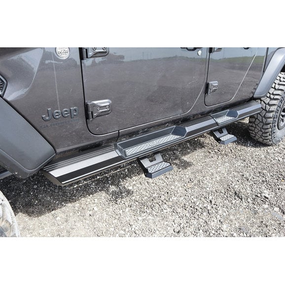 Load image into Gallery viewer, LoD Offroad Armor Lite Drop Step (Pair) for 07-24 Jeep Wrangler JK, JL, &amp; Gladiator JT with Armor Lite Rocksliders
