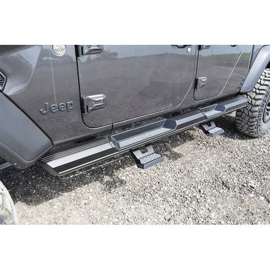 LoD Offroad Armor Lite Drop Step (Pair) for 07-24 Jeep Wrangler JK, JL, & Gladiator JT with Armor Lite Rocksliders