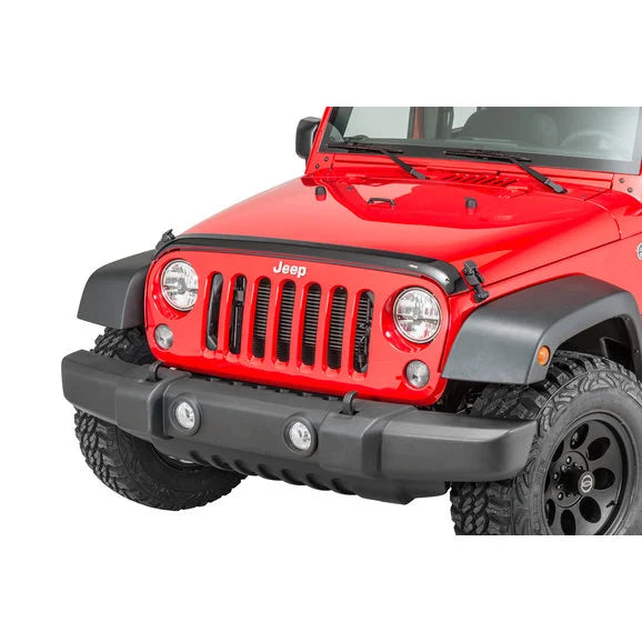 Load image into Gallery viewer, AVS Aeroskin Bug Deflector in Dark Smoke for 07-18 Jeep Wrangler JK
