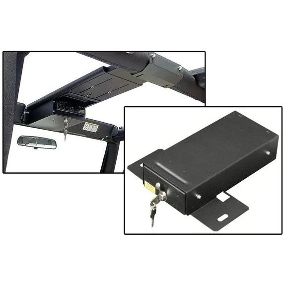 Tuffy 02 Security Products Single Compartment Overhead Security Console & Conceal Carry Security Drawer for 97-02 Jeep Wrangler TJ (with flip seat)