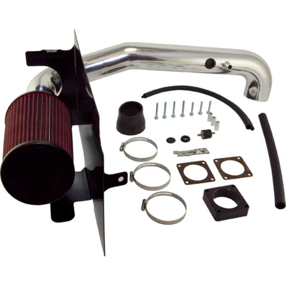 Rugged Ridge 17750.01 Polished Aluminum Air Intake Kit for 97-06 Jeep Wrangler TJ & Unlimited with 4.0L Engine