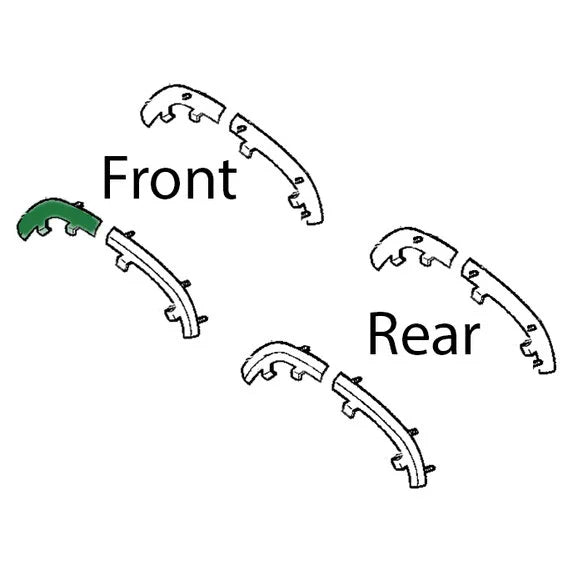 Load image into Gallery viewer, Crown Automotive 55155677AF Driver Side Front Fender Flare Retainer for 97-01 Jeep Cherokee XJ
