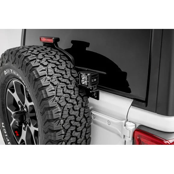 Load image into Gallery viewer, ZROADZ Z394951-KIT Rear Spare Tire LED Brackets with (2) 3&quot; Led Light Pods for 18-24 Jeep Wrangler JL
