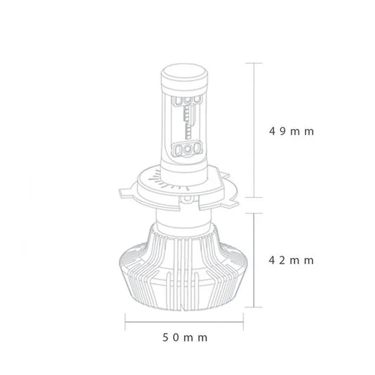 PIAA 26-17304 Platinum H4 (9003) LED Bulb Twin Pack