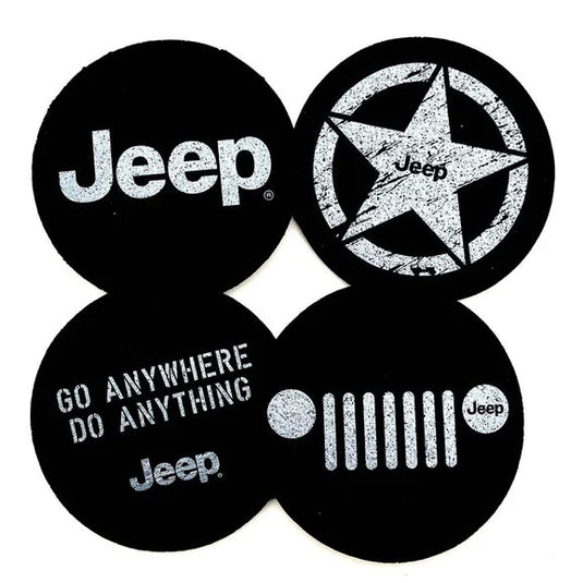 Jeep Merchandise Jeep Logo Coaster Set 4-pc.