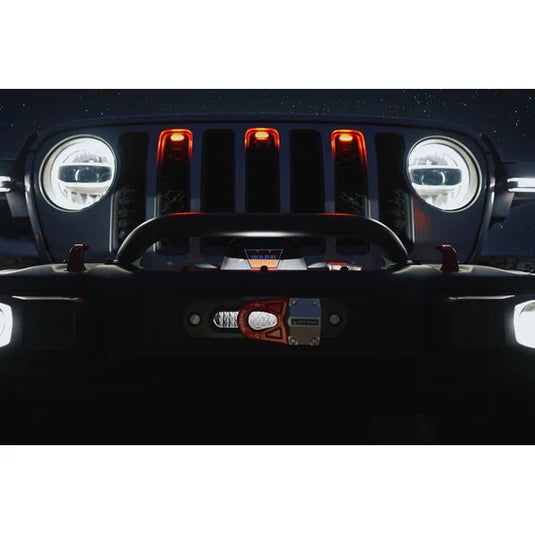 Quadratec RES-Q Premium Winch Fairlead LED Light Bracket