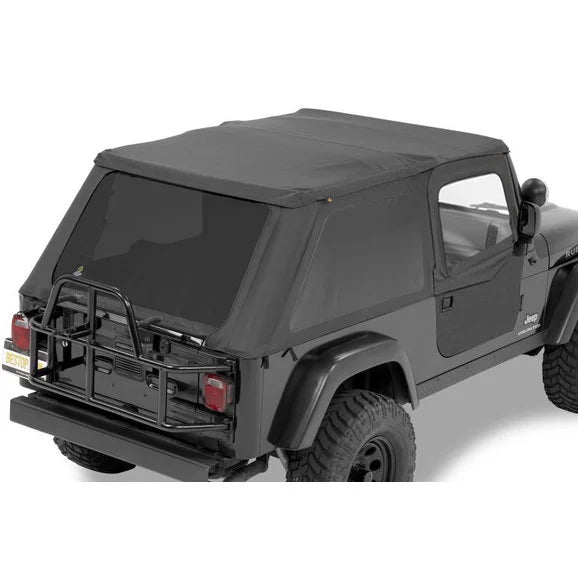 Load image into Gallery viewer, Bestop Trektop NX Soft Top with 2 Piece Soft Doors in Black Diamond for 04-06 Jeep Wrangler Unlimited
