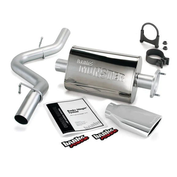 Banks Power Monster Exhaust for 00-03 Jeep Wrangler TJ with 2.5/4.0L