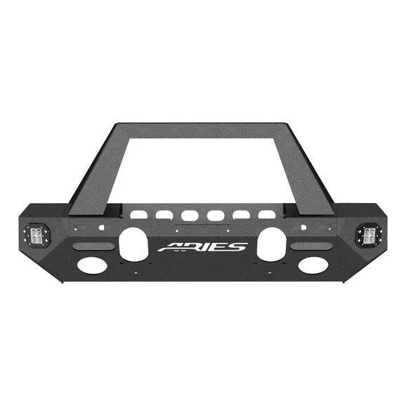 Load image into Gallery viewer, Aries TrailChaser Front Bumper with Grille Guard in Aluminum for 18-24 Jeep Wrangler JL Unlimited &amp; Gladiator JT
