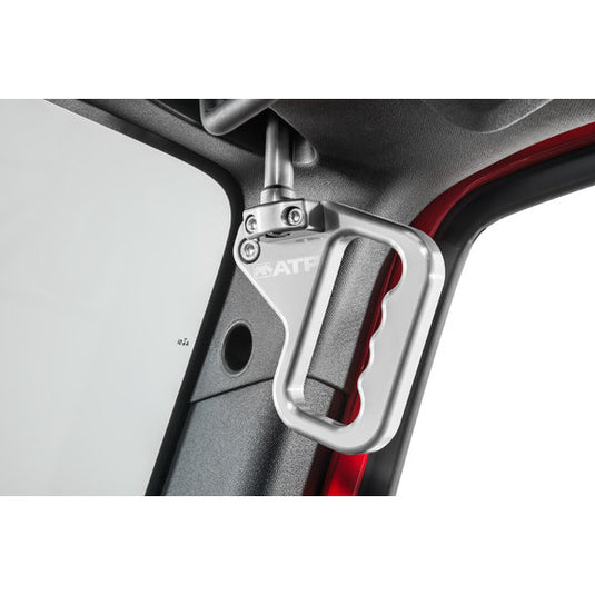 American Trail Products Front Billet Aluminum Grab Handles with Matching Brackets for 07-18 Jeep Wrangler JK