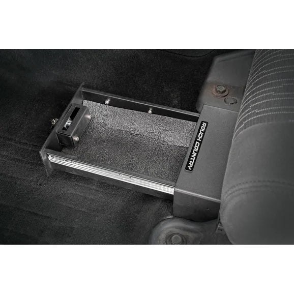 Load image into Gallery viewer, Rough Country 99035 Driver Side Under Seat Lockable Storage Box for 07-18 Jeep Wrangler JK
