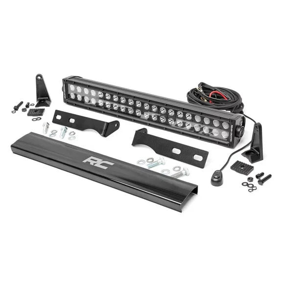 Load image into Gallery viewer, Rough Country 20in LED Light Bar with Bumper Mount Kit for 11-21 Jeep Grand Cherokee WK2
