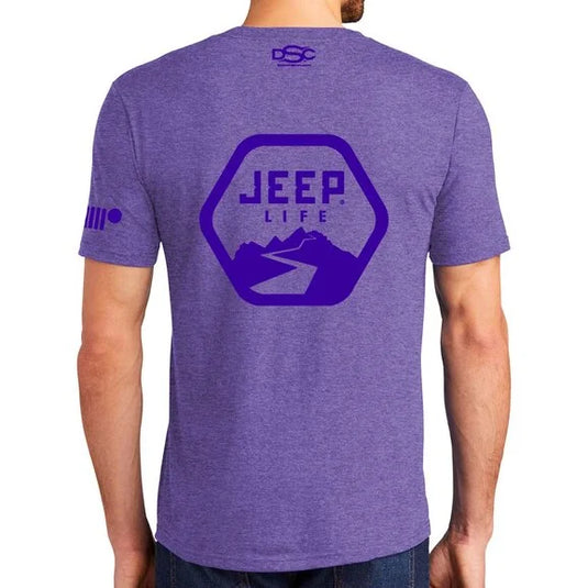 Jeep Merchandise Men's Jeep Life Purple Tone Triblend T-Shirt