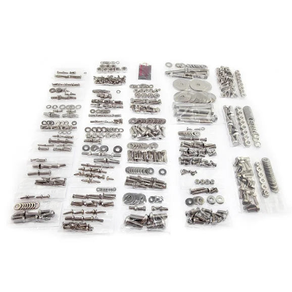 OMIX 12215.12 Body Fastener Kit with Soft Top Fasteners for 87-95 Jeep Wrangler YJ (703 Pieces)