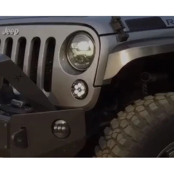 Load image into Gallery viewer, J.W. Speaker 8200573 Trail 6 Turn Signal Brackets for 07-18 Jeep Wrangler JK with 3.7&quot; Round Trail 6 Pro or Sport Lights
