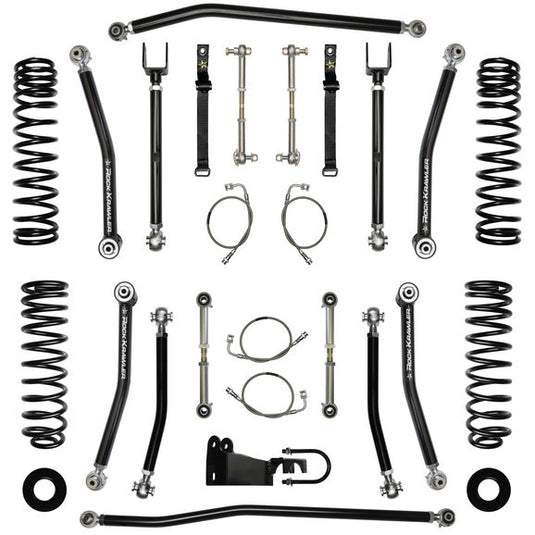 Rock Krawler 3.5" X-Factor Mid Arm System for 07-18 Jeep Wrangler JK