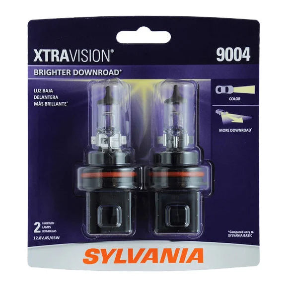 Load image into Gallery viewer, Sylvania 9004XV.BP2 #9004 XtraVision Halogen Headlight Bulb 2 Pack
