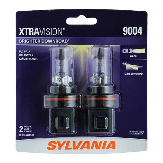 Sylvania 9004XV.BP2 #9004 XtraVision Halogen Headlight Bulb 2 Pack