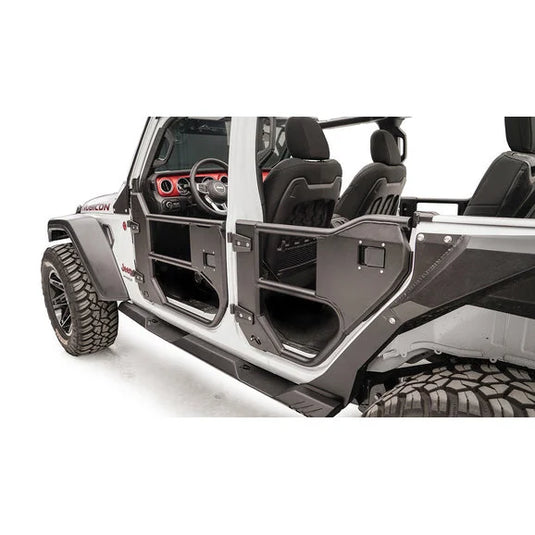 Fab Fours JL1032-1 Front Half Tube Doors for 18-20 Jeep Wrangler JL 2-Door and Gladiator JT