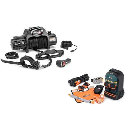 Quadratec RES-Q Teton Series Winch 12,000 lbs with Synthetic Rope