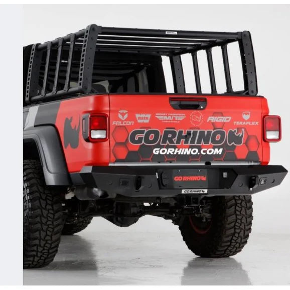 Load image into Gallery viewer, Go Rhino 273120T Trailline Rear Full Width Bumper for 20-21 Jeep Gladiator JT
