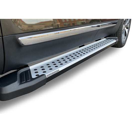 Black Horse Off Road VO-JPGC79 Vortex Running Boards in Aluminum for 21-23 Jeep Grand Cherokee L