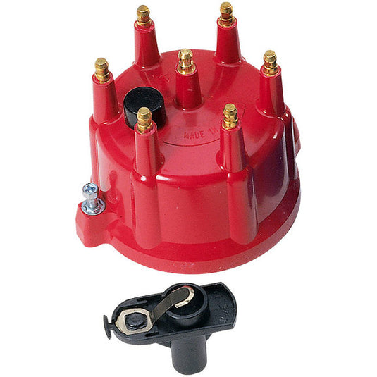 Performance Distributors Black Distributor Firepower Cap and Rotor for 91-99 Jeep Wrangler YJ, TJ & Cherokee XJ