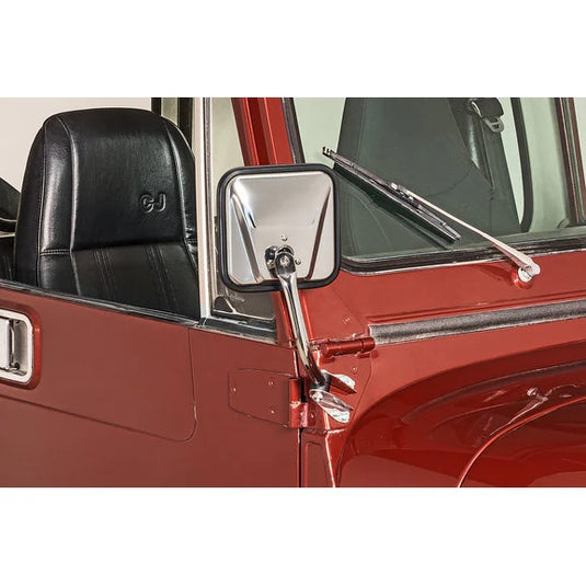 Quadratec Dual Replacement Mirror Set for 76-86 Jeep CJ5 & CJ7