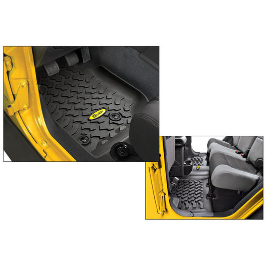 Bestop Front & Rear Floor Liners for 07-18 Jeep Wrangler Unlimited JK 4 Door