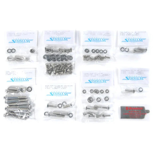 Totally Stainless 6-3592 Hex Head Engine Bolt Kit for 72-80 CJ-5, CJ-6 & CJ-7 with 232 or 258c.i. Engine & Metal Valve Cover