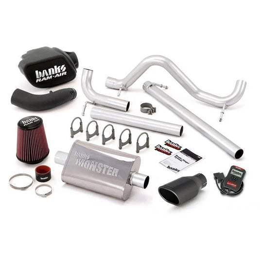 Banks Power Stinger Exhaust System with AutoMind Programmer for 07-11 Jeep Wrangler Unlimited JK 4 Door with 3.8L