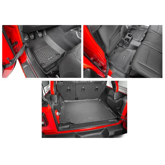 Quadratec Tru-Fit® Floor Liner Triple Combo for 18-22 Jeep Wrangler JL Unlimited