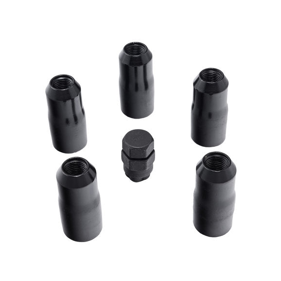 Rugged Ridge 16715.34 5-Piece Wheel Lock Nut Set for 18-21 Jeep Wrangler JL & Gladiator